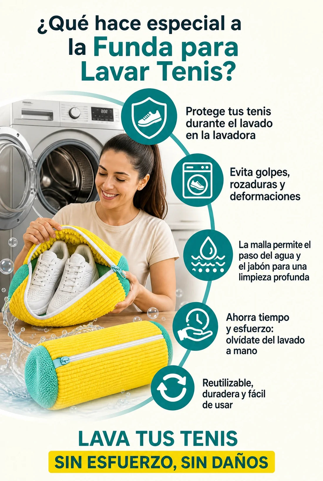 Bolsa para lavar zapatos