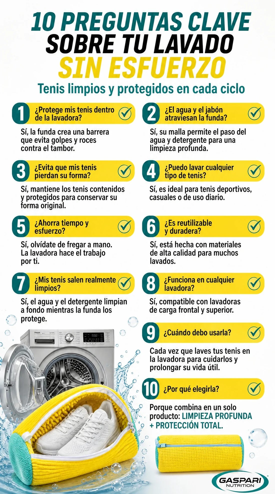 Bolsa para lavar zapatos